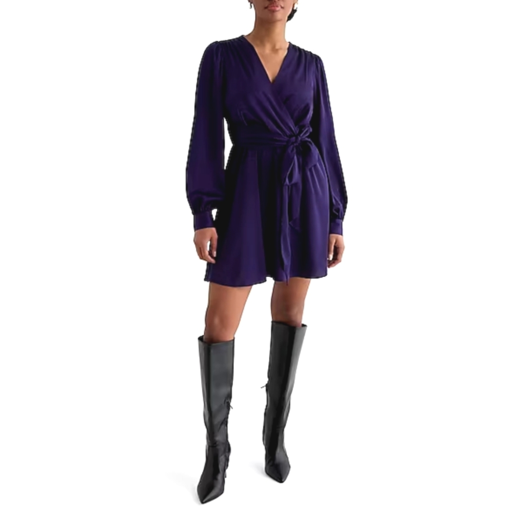 Express Satin Tie Waist mini dress S